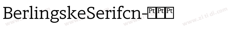 BerlingskeSerifcn字体转换