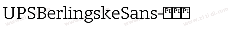 UPSBerlingskeSans字体转换