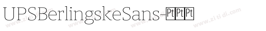 UPSBerlingskeSans字体转换