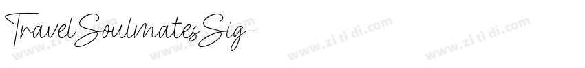 TravelSoulmatesSig字体转换