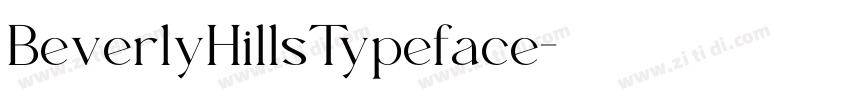 BeverlyHillsTypeface字体转换