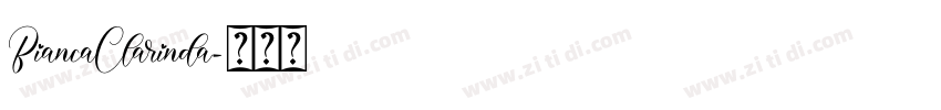 BiancaClarinda字体转换