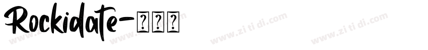 Rockidate字体转换