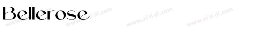 Bellerose字体转换