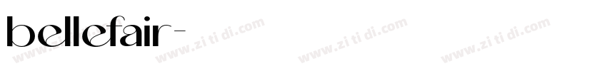 bellefair字体转换