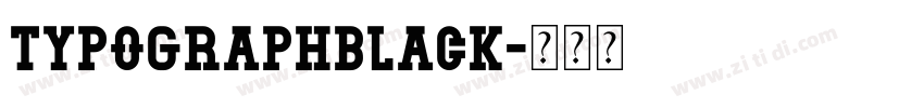 TypographBlack字体转换