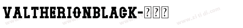 ValtherionBlack字体转换