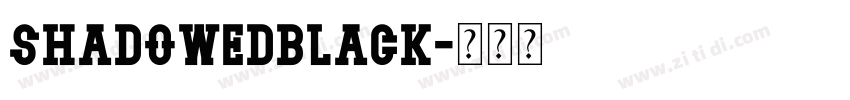 shadowedblack字体转换