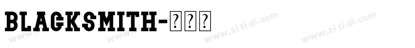 Blacksmith字体转换