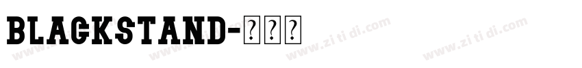 Blackstand字体转换