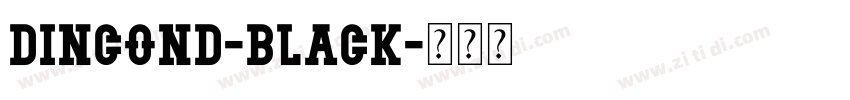 DINCOND-black字体转换