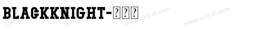 blackknight字体转换