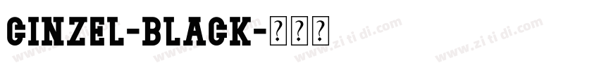 cinzel-black字体转换