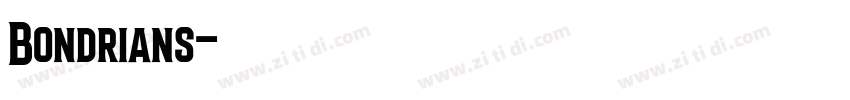 Bondrians字体转换