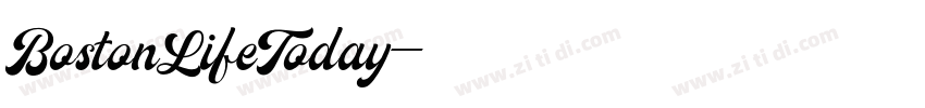 BostonLifeToday字体转换