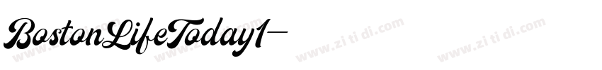 BostonLifeToday1字体转换