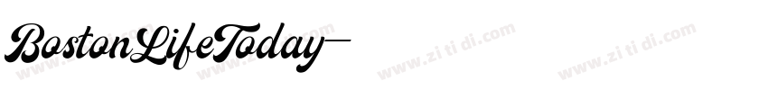BostonLifeToday字体转换