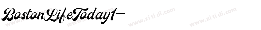 BostonLifeToday1字体转换