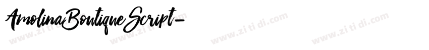 AmolinaBoutiqueScript字体转换