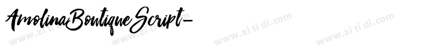 AmolinaBoutiqueScript字体转换