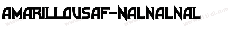 AmarilloUSAF字体转换