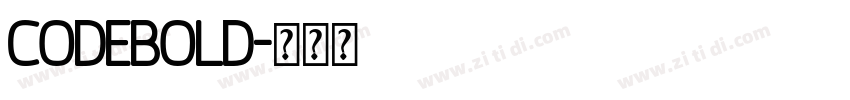 CodeBold字体转换