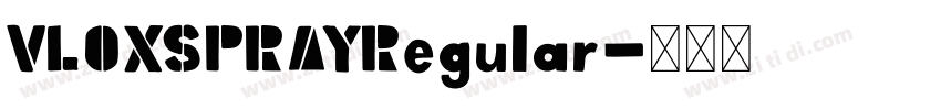 VLOXSPRAYRegular字体转换