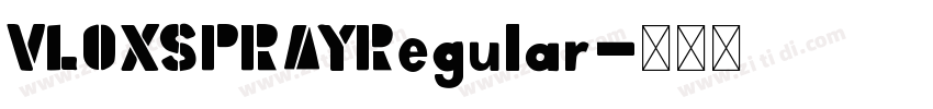 VLOXSPRAYRegular字体转换