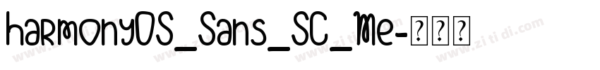 HarmonyOS_Sans_SC_Me字体转换