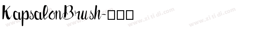 KapsalonBrush字体转换