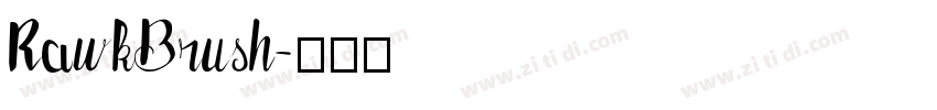 RawkBrush字体转换