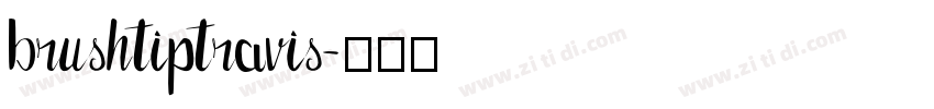 brushtiptravis字体转换