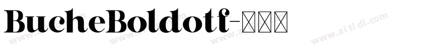 BucheBoldotf字体转换
