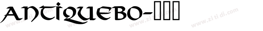 AntiqueBo字体转换