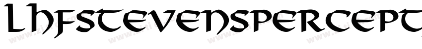 LHFStevensPerceptaBo字体转换