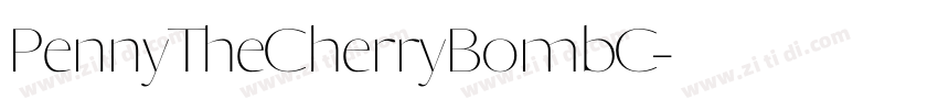 PennyTheCherryBombC字体转换