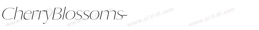 CherryBlossoms字体转换