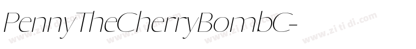 PennyTheCherryBombC字体转换