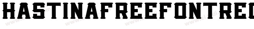 HastinaFreeFontRegul字体转换