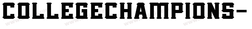 collegechampions字体转换