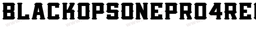 BlackOpsOnePro4Regul字体转换