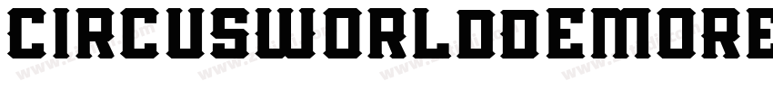CircusWorldDemoRegul字体转换