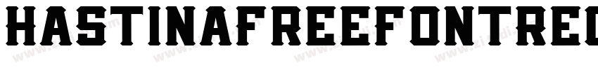 HastinaFreeFontRegul字体转换