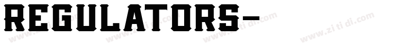 Regulators字体转换