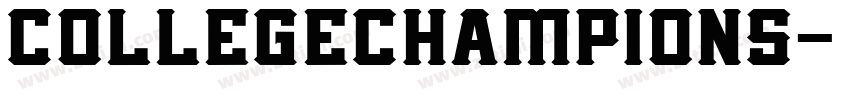 collegechampions字体转换