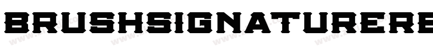 BrushSignatureRegula字体转换