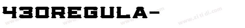 430Regula字体转换
