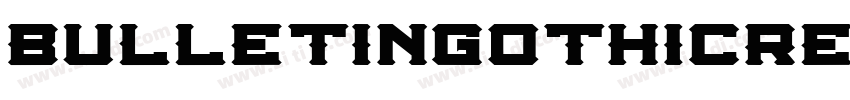 BulletinGothicRegula字体转换