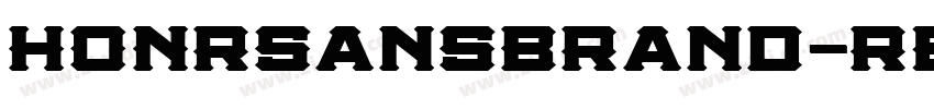 HONRSansBrand-Regula字体转换