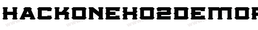 HackoneX02DemoRegula字体转换
